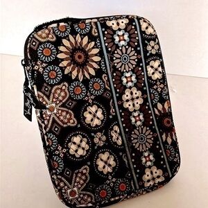 Vera Bradley Computer Travel Bag brown floral design